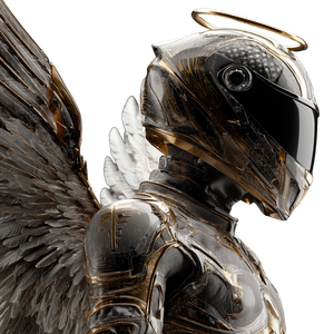 Futuristic Avenger Angel Vinyl Car Decal Sticker – Waterproof & UV-Resistant 6.826666666666667"