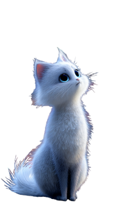 Fluffy Nine-Tailed Kitten V2 Vinyl Car Decal Sticker – Waterproof & UV-Resistant 4.8533333333333335"