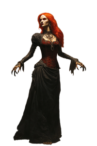 Vampire Woman Painting Vinyl Car Decal Sticker – Waterproof & UV-Resistant 8.96"
