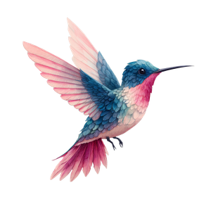 Cute Flying Colibri Vinyl Car Decal Sticker – Waterproof & UV-Resistant 3.4133333333333336"