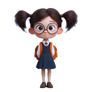 Schoolgirl Cartoon Vinyl Car Decal Sticker – Waterproof & UV-Resistant 3.4133333333333336" Schoolgirl Cartoon Vinyl Car Decal Sticker – Waterproof & UV-Resistant 3.4133333333333336"