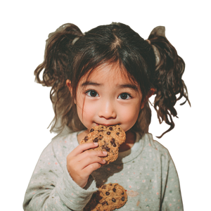 Girl Enjoying Cookies Vinyl Car Decal Sticker – Waterproof & UV-Resistant 3.4133333333333336"