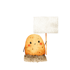 Cute Potato Character V2 Vinyl Car Decal Sticker – Waterproof & UV-Resistant 6.826666666666667"