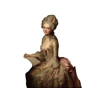 Marie Antoinette Smirks Vinyl Car Decal Sticker – Waterproof & UV-Resistant 3.4133333333333336"