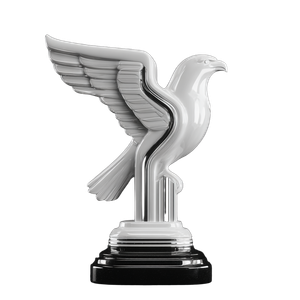 Art Deco Eagle Emblem Vinyl Car Decal Sticker – Waterproof & UV-Resistant 3.4133333333333336"