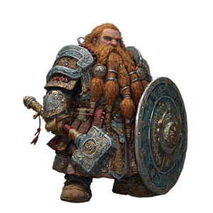 Dwarven Warrior V25 Vinyl Car Decal Sticker – Waterproof & UV-Resistant 3.4133333333333336"