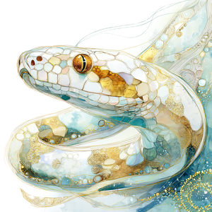 White River Snake Vinyl Car Decal Sticker – Waterproof & UV-Resistant 3.4133333333333336"
