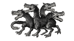 Four-Headed Hydra V2 Vinyl Car Decal Sticker – Waterproof & UV-Resistant 5.4