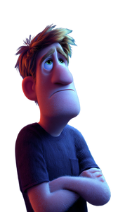 Thoughtful Cartoon Man Vinyl Car Decal Sticker – Waterproof & UV-Resistant 4.8533333333333335"