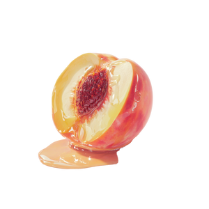 Peach V6 Vinyl Car Decal Sticker – Waterproof & UV-Resistant 3.4133333333333336"