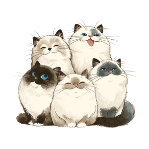Ragdoll Kittens Vinyl Car Decal Sticker – Waterproof & UV-Resistant 3.4133333333333336" Ragdoll Kittens Vinyl Car Decal Sticker – Waterproof & UV-Resistant 3.4133333333333336"