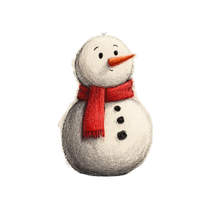 Gentle Snowman Character Vinyl Car Decal Sticker – Waterproof & UV-Resistant 3.4133333333333336"