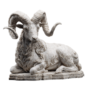3D Printed Goat Vinyl Car Decal Sticker – Waterproof & UV-Resistant 6.826666666666667"