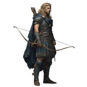Blonde Hoplite Archer Vinyl Car Decal Sticker – Waterproof & UV-Resistant 6.826666666666667"