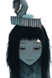 Toothbrush Girl Vinyl Car Decal Sticker – Waterproof & UV-Resistant 4.4