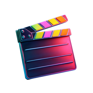 Shiny Film Clapperboard Vinyl Car Decal Sticker – Waterproof & UV-Resistant 3.4133333333333336"