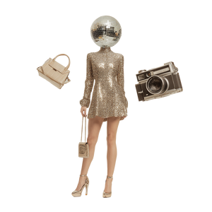 Disco Ball Diva V7 Vinyl Car Decal Sticker – Waterproof & UV-Resistant 6.826666666666667"