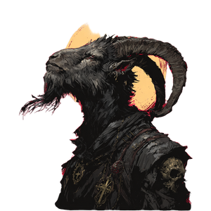 Pagan Goat Vinyl Car Decal Sticker – Waterproof & UV-Resistant 6.826666666666667"