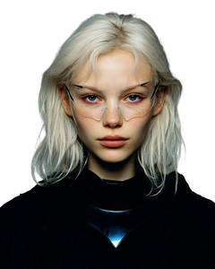 Cyberpunk Woman Portrait V17 Vinyl Car Decal Sticker – Waterproof & UV-Resistant 8.0"