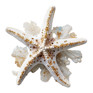 Golden Starfish Vinyl Car Decal Sticker – Waterproof & UV-Resistant 6.826666666666667"