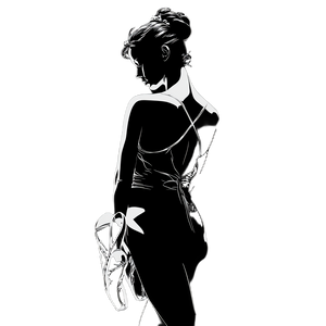 Ballerina Attitude Vinyl Car Decal Sticker – Waterproof & UV-Resistant 3.4133333333333336"