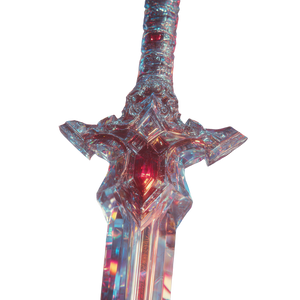 Crystal Sword Vinyl Car Decal Sticker – Waterproof & UV-Resistant 3.4133333333333336"