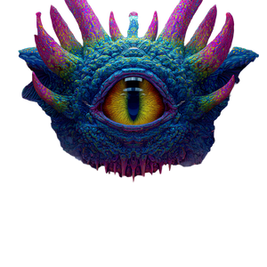 Psychedelic Monster V2 Vinyl Car Decal Sticker – Waterproof & UV-Resistant 6.826666666666667"