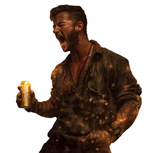 Energetic Man V2 Vinyl Car Decal Sticker – Waterproof & UV-Resistant 3.4133333333333336"