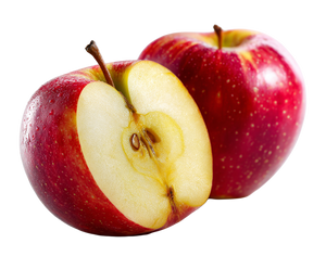 Apple Halves Vinyl Car Decal Sticker – Waterproof & UV-Resistant 6.613333333333333"