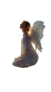 Peaceful Angel V3 Vinyl Car Decal Sticker – Waterproof & UV-Resistant 9.706666666666667"