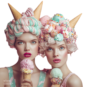 Ice Cream Hairstyles Vinyl Car Decal Sticker – Waterproof & UV-Resistant 6.826666666666667"