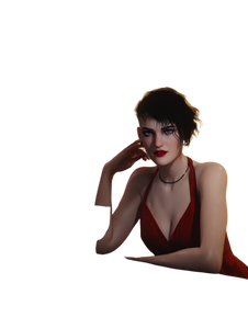 Elegant Woman At Bar V3 Vinyl Car Decal Sticker – Waterproof & UV-Resistant 8.213333333333333"