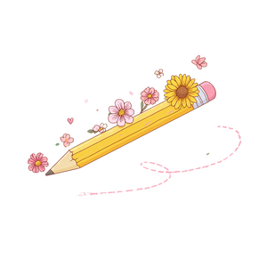 Whimsical Cartoon Pencil Vinyl Car Decal Sticker – Waterproof & UV-Resistant 6.826666666666667"