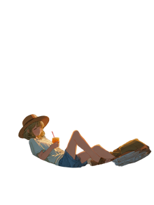 Anime Girl Relaxing V19 Vinyl Car Decal Sticker – Waterproof & UV-Resistant 4.1066666666666665"