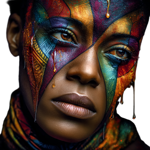 Colorful Ghanaian Beauty Vinyl Car Decal Sticker – Waterproof & UV-Resistant 3.4133333333333336"