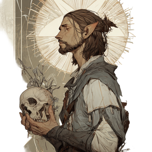 Half Elf Cleric Vinyl Car Decal Sticker – Waterproof & UV-Resistant 3.4133333333333336"