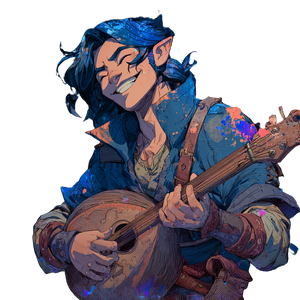 Half-Elf Bard V5 Vinyl Car Decal Sticker – Waterproof & UV-Resistant 6.826666666666667"