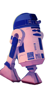 R2D2 Dancing Vinyl Car Decal Sticker – Waterproof & UV-Resistant 9.706666666666667"