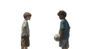 Boys At Playground Vinyl Car Decal Sticker – Waterproof & UV-Resistant 2.72"
