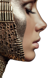 Nefertiti Beauty V3 Vinyl Car Decal Sticker – Waterproof & UV-Resistant 8.96"
