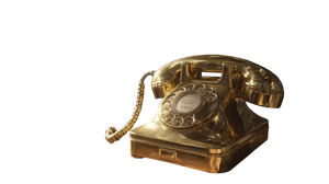 Golden Rotary Phone Vinyl Car Decal Sticker – Waterproof & UV-Resistant 2.72" Golden Rotary Phone Vinyl Car Decal Sticker – Waterproof & UV-Resistant 2.72"