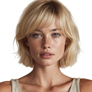 Surprised Blonde Portrait Vinyl Car Decal Sticker – Waterproof & UV-Resistant 3.4133333333333336"