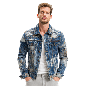 Denim Jacket Vinyl Car Decal Sticker – Waterproof & UV-Resistant 3.4133333333333336"