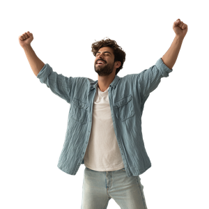 Celebrating Mexican Man Vinyl Car Decal Sticker – Waterproof & UV-Resistant 3.4133333333333336"