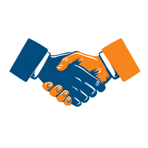 Clipart Handshake Vinyl Car Decal Sticker – Waterproof & UV-Resistant 3.4133333333333336"
