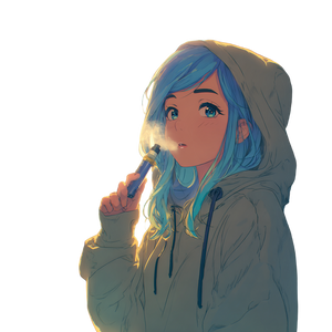 Anime Girl Vaping Vinyl Car Decal Sticker – Waterproof & UV-Resistant 3.4133333333333336" Anime Girl Vaping Vinyl Car Decal Sticker – Waterproof & UV-Resistant 3.4133333333333336"