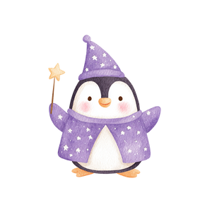 Wizard Penguin V2 Vinyl Car Decal Sticker – Waterproof & UV-Resistant 6.826666666666667"