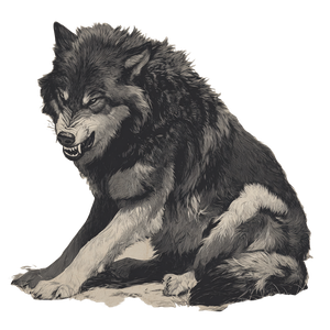 Growling Wolf V6 Vinyl Car Decal Sticker – Waterproof & UV-Resistant 3.4133333333333336"