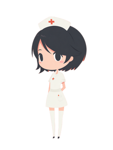 Cute Anime Nurse V2 Vinyl Car Decal Sticker – Waterproof & UV-Resistant 8.213333333333333"