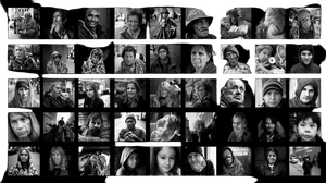 Homeless Portraits Grid Vinyl Car Decal Sticker – Waterproof & UV-Resistant 5.4